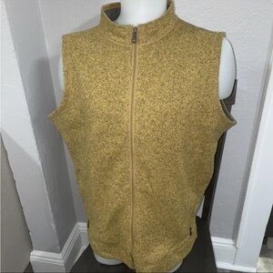 Peter Millar Vest Men’s XL Yellow Crown Yellow Fleece Jumper Gilet